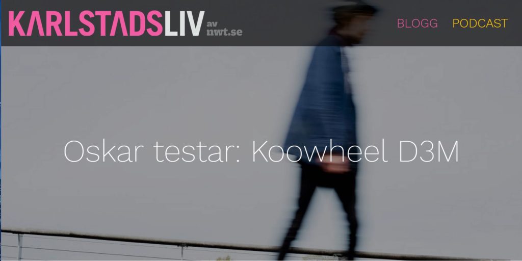 Oskar Nyström Karlstadsliv - Koowheel elektrisk skateboard